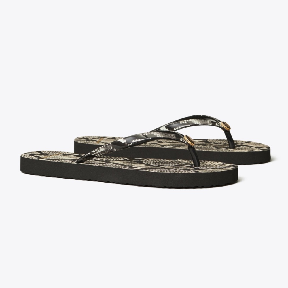 TORY BURCH PRINTED STRAP THIN FLIP FLOP - Picture 2 of 7